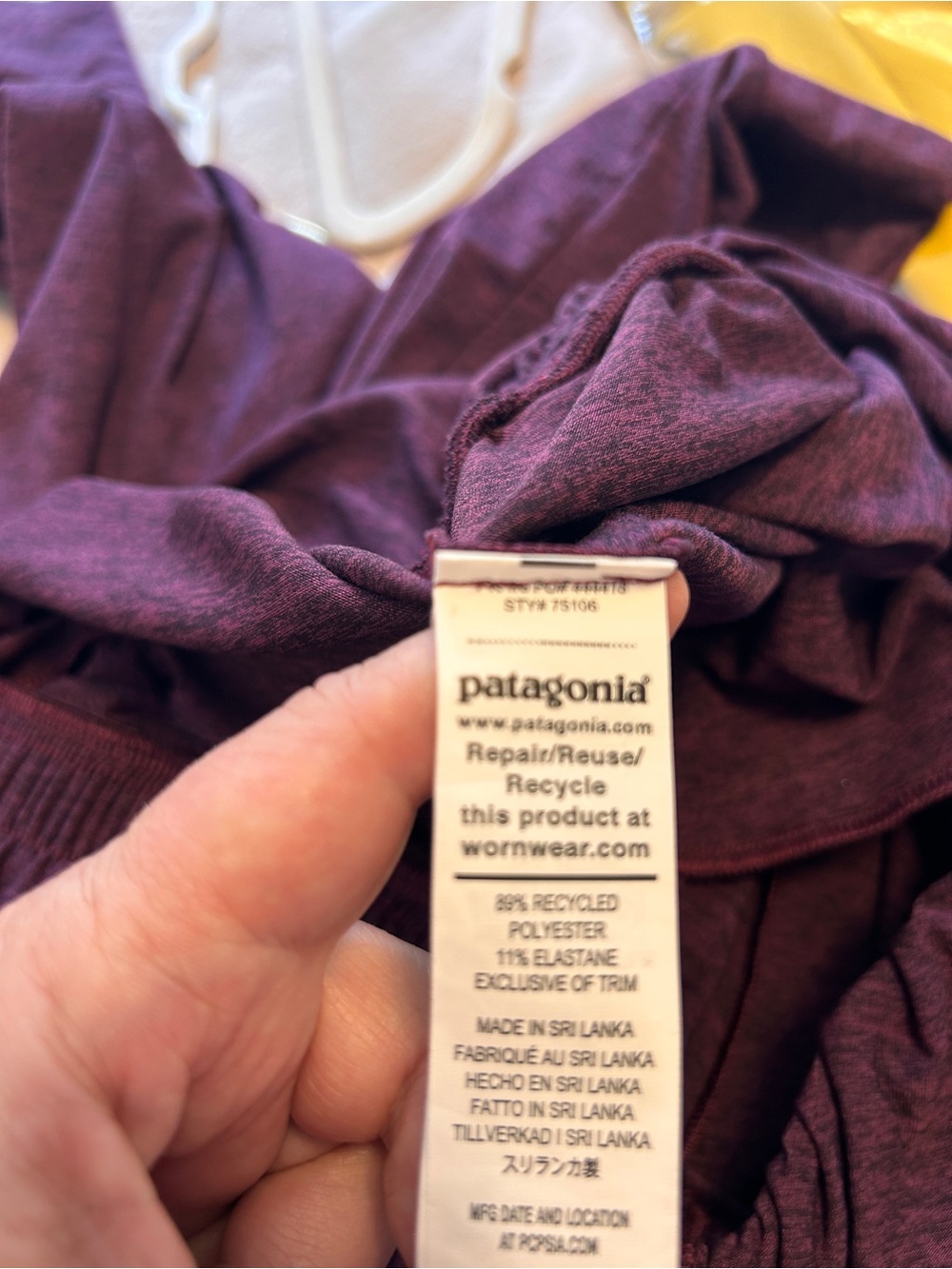 Patagonia Seabrook Sleeveless Tank Jumpsuit Plum Purple Stretch Size Medium - Picture 12 of 13